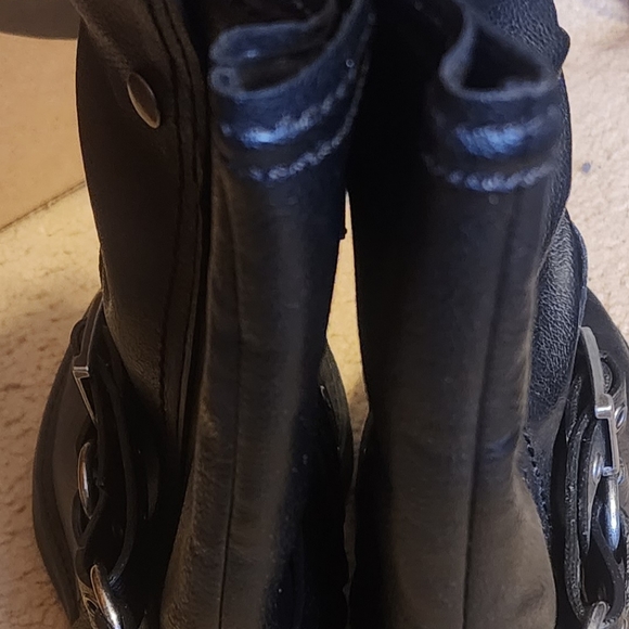 Zodiac black Moto boots size 9 - Picture 5 of 6